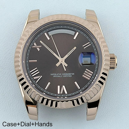 Miyota8285 Case Watch Case Men's Automatic Watch 41mm Stainless Steel Sapphire Glass Fit Miyota 8285 Movement Watch Accessories
