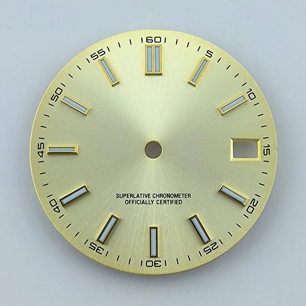 Watch dial NH35 dial Custom logo No logo Blue Luminous 28.5mm dial for NH35 NH36 movement watch accessories