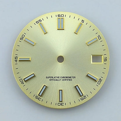 Watch dial NH35 dial Custom logo No logo Blue Luminous 28.5mm dial for NH35 NH36 movement watch accessories