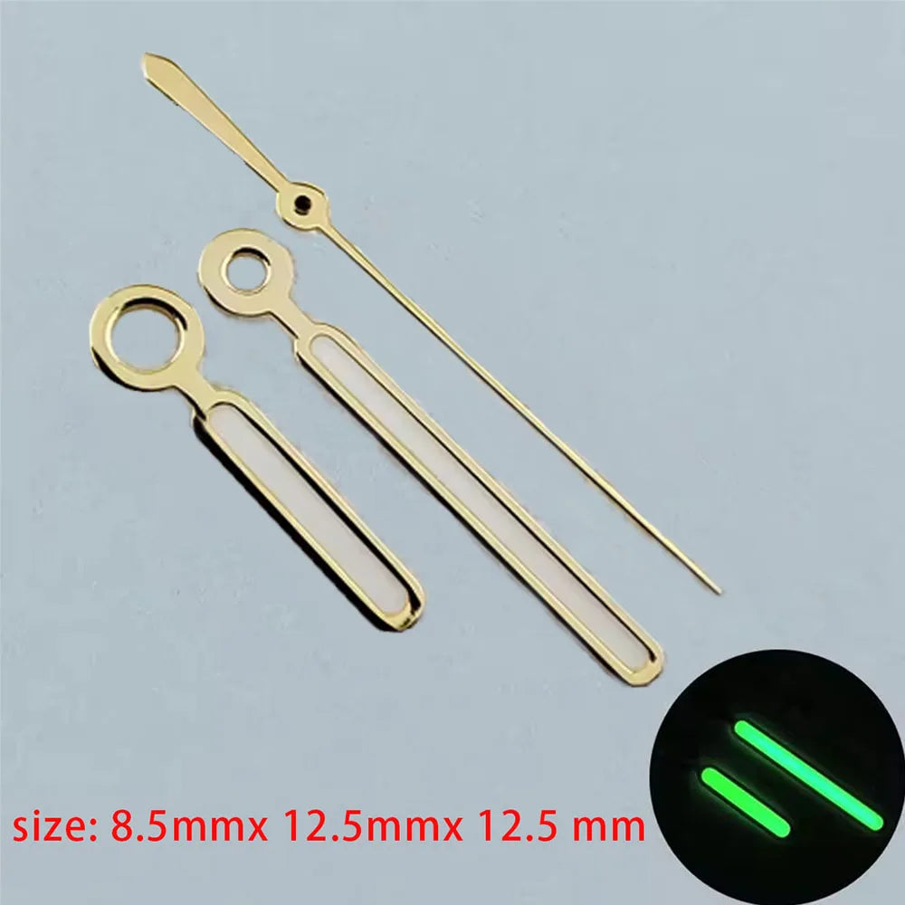 watch hands NH35/36 hands green luminous watch accessories Repair tools watch pointer rose gold/silvery/black hands