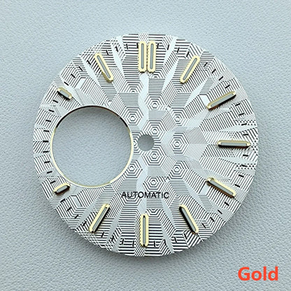 NH38 dial Custom Logo 28.5mm watch dial green luminous dial Suitable for NH38 movement watch accessories Watch repair tools