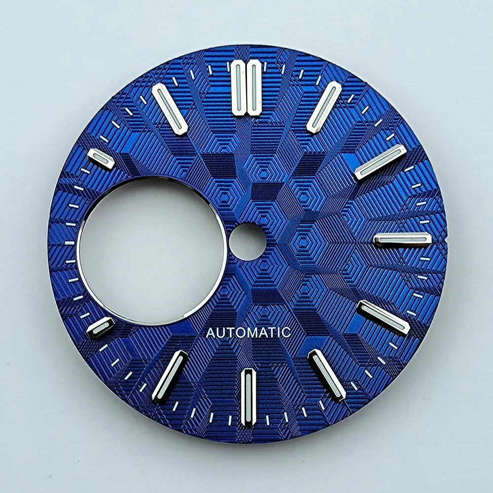 NH38 dial Custom Logo 28.5mm watch dial green luminous dial Suitable for NH38 movement watch accessories Watch repair tools