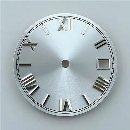 NH35 dial watch dial Custom logo 28.5mm Roman numerals dial No luminous fit NH35/NH36 movement watch accessories repair tools