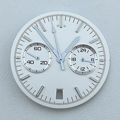 VK64 dial No Logo Dial Panda Dial Green luminous 32.5mm Dial fit VK64 movement watch accessories repair tools