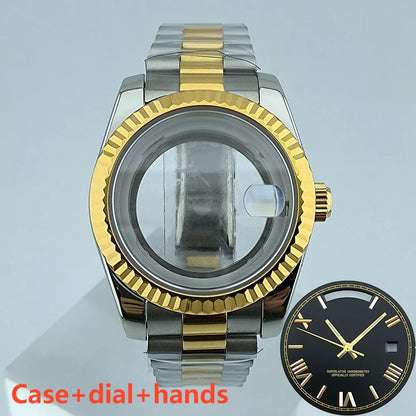 Miyota8285 case watch 41mm case stainless steel men automatic watch sapphire glass suitable for Miyota 8285 movement watch tools