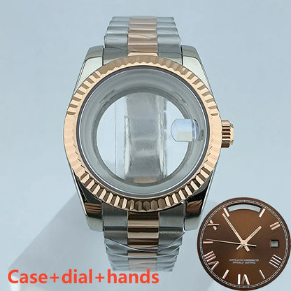 Miyota8285 case watch 41mm case stainless steel men automatic watch sapphire glass suitable for Miyota 8285 movement watch tools
