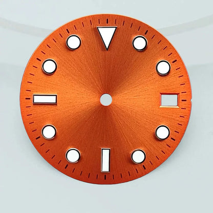 28.5mm dial diameter NH35/NH36 movement luminous dial with single calendar watch accessories customizable dial DIY logo