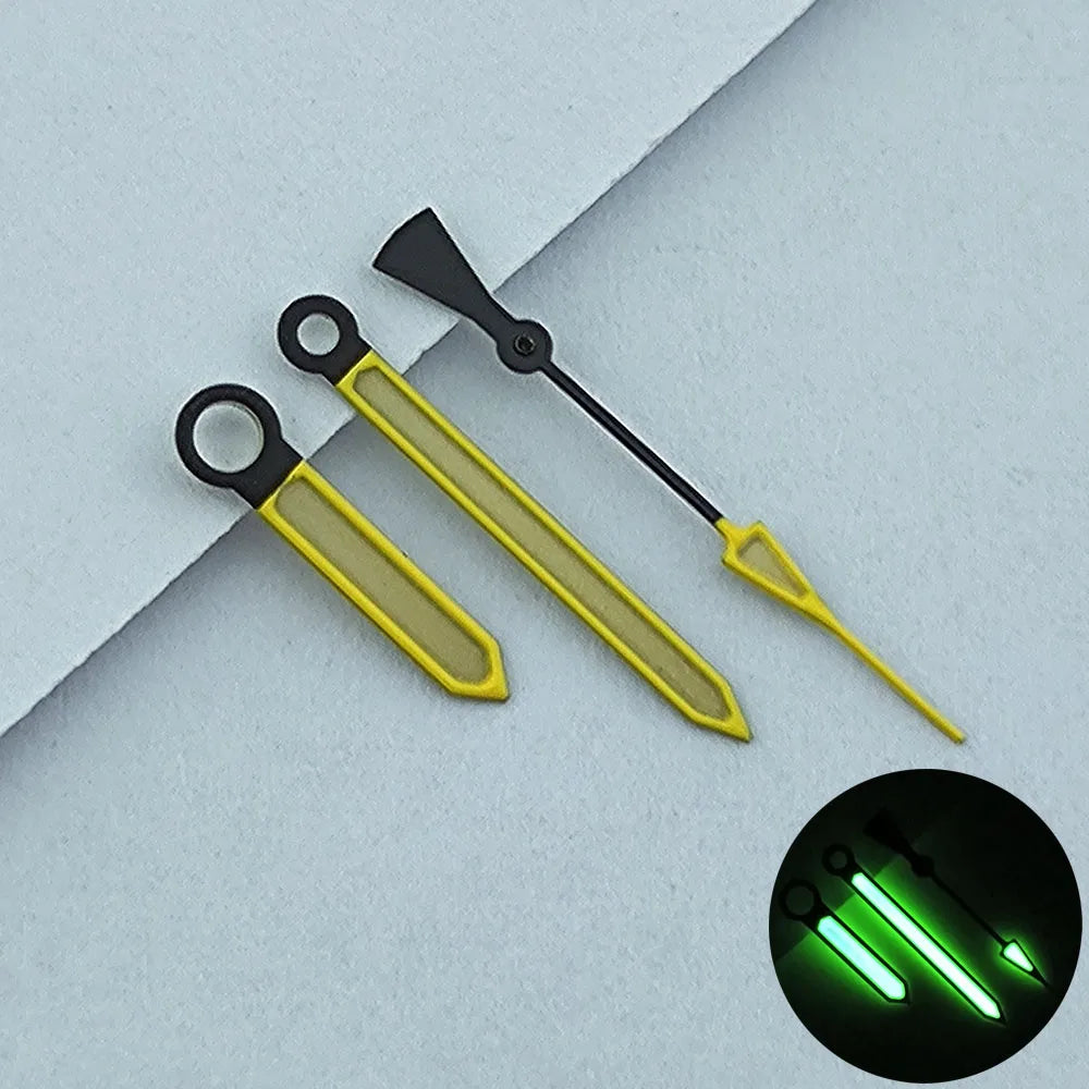 NH35/NH36 Watch hands hands Green/Yellow luminous second hand watch accessories Repair tools watch pointer