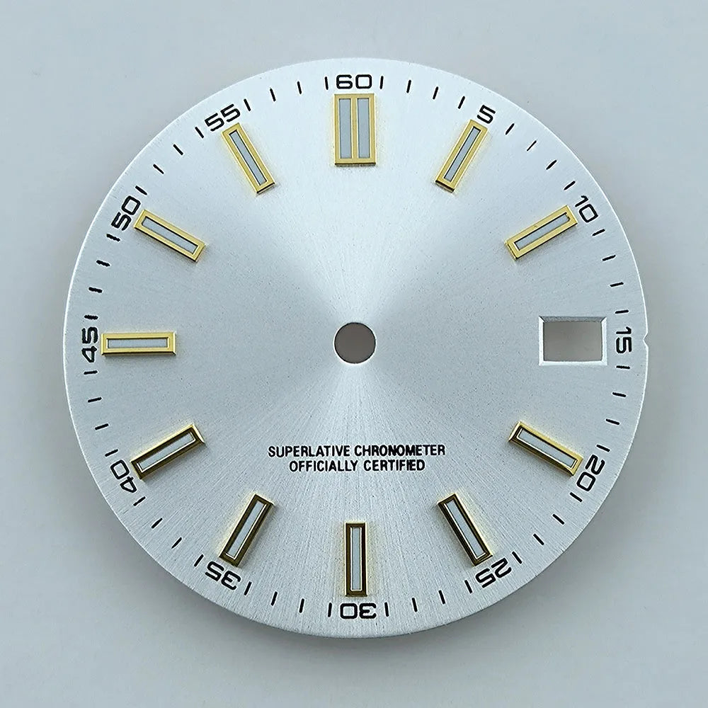 Watch dial NH35 dial Custom logo No logo Blue Luminous 28.5mm dial for NH35 NH36 movement watch accessories