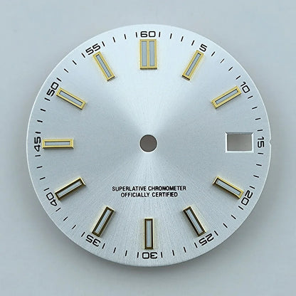 Watch dial NH35 dial Custom logo No logo Blue Luminous 28.5mm dial for NH35 NH36 movement watch accessories