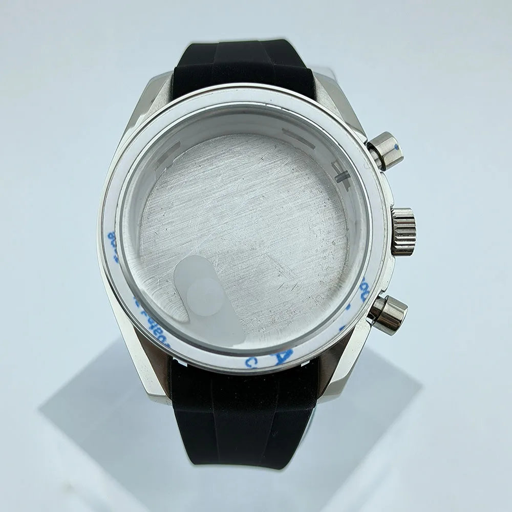 VK63 Chronograph Case VK63 quartz VK63 Watch Case fit 32.5mm dial stainless steel case Men's Case Accessories