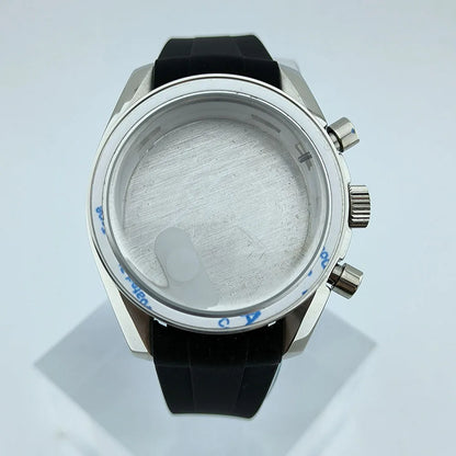 VK63 Chronograph Case VK63 quartz VK63 Watch Case fit 32.5mm dial stainless steel case Men's Case Accessories