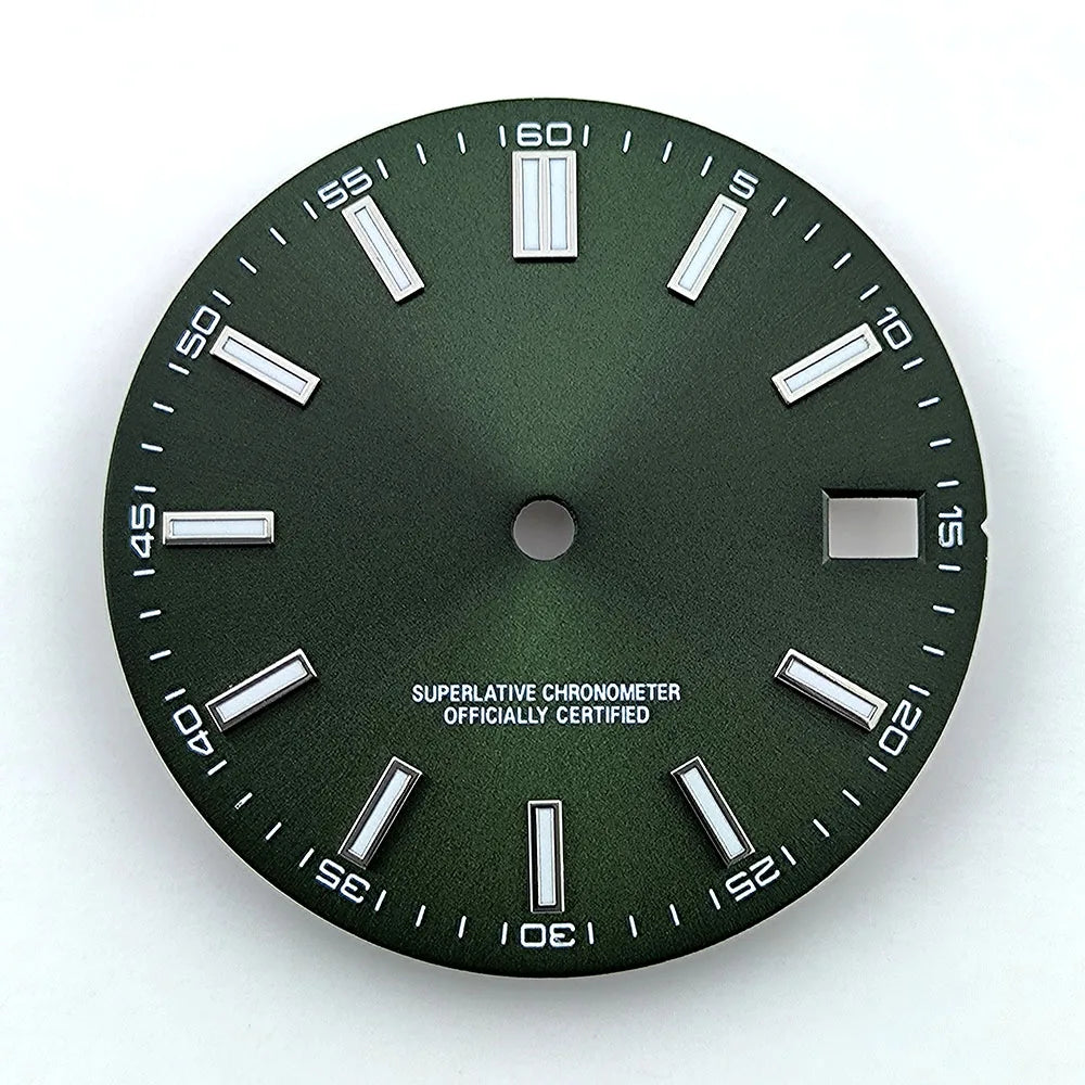 Watch dial NH35 dial Custom logo No logo Blue Luminous 28.5mm dial for NH35 NH36 movement watch accessories