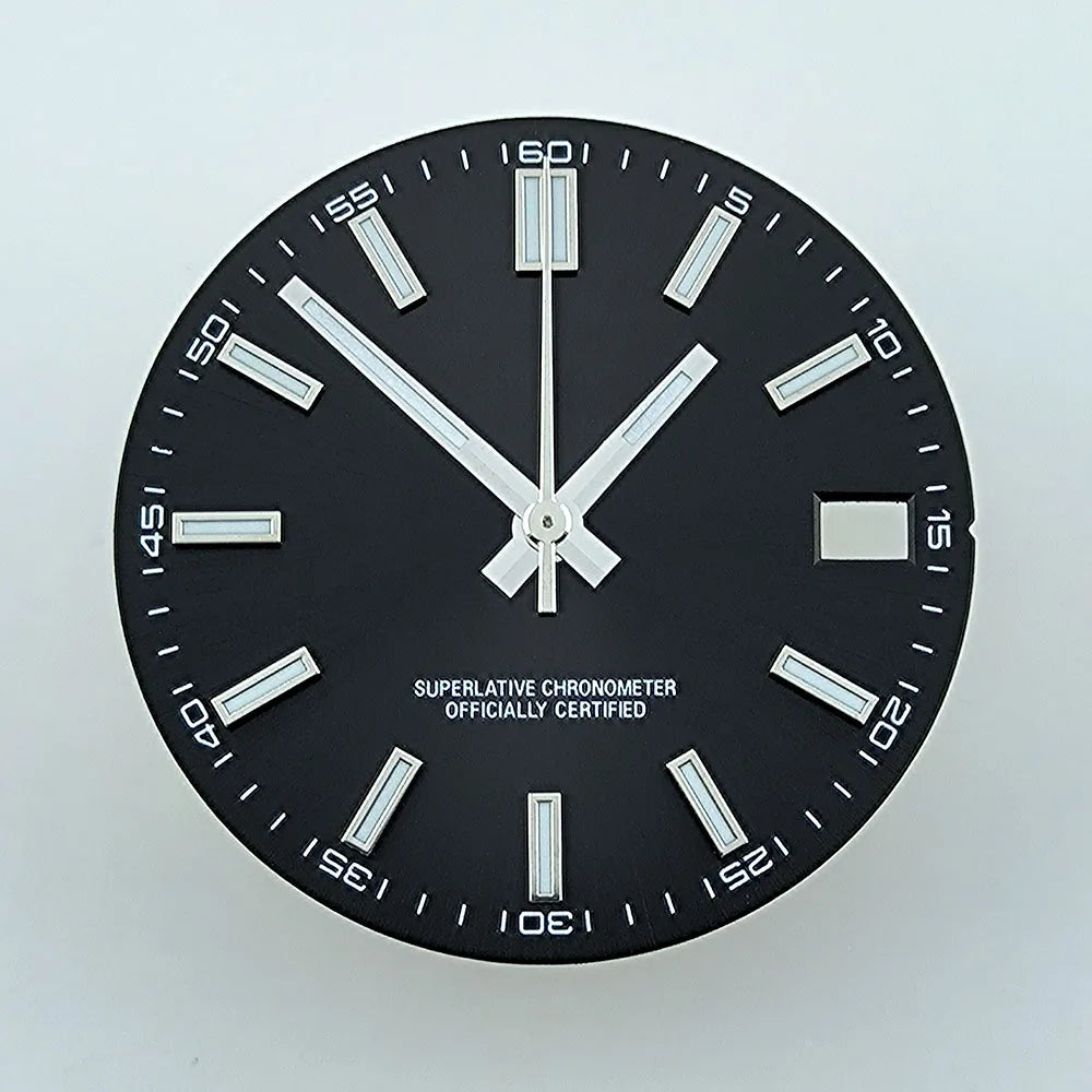 Watch dial NH35 dial Custom logo No logo Blue Luminous 28.5mm dial for NH35 NH36 movement watch accessories