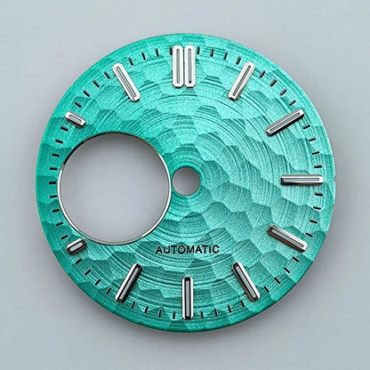 NH38 dial Custom logo watch dial Green luminous 28.5mm suitable for NH38movement watch accessories repair tool