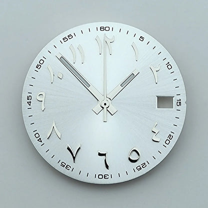 NH35 dial Custom logo 28.5mm Arabic numerals dial No luminous watch dial fit NH35/NH36 movement watch accessories