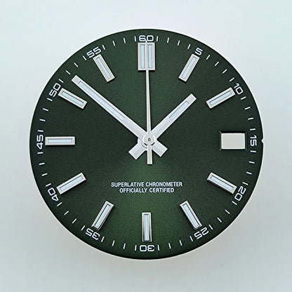 Watch dial NH35 dial Custom logo No logo Blue Luminous 28.5mm dial for NH35 NH36 movement watch accessories