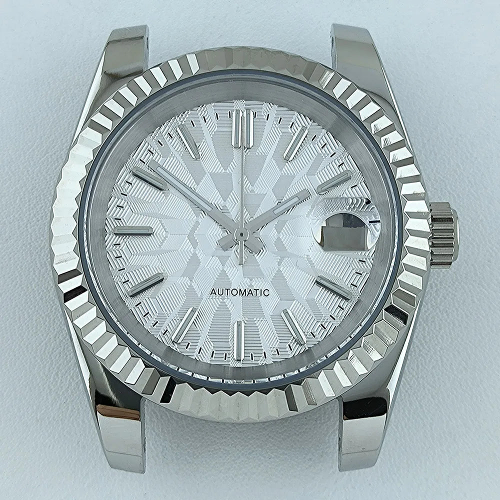 NH35 Case Watch Case Men's Automatic Watch 36mm/39mm Stainless Steel Sapphire Glass Fit NH Series Movement Watch Accessories
