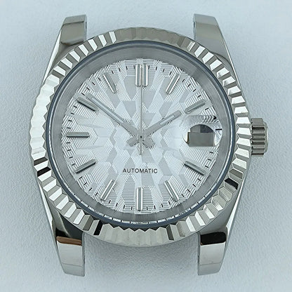 NH35 Case Watch Case Men's Automatic Watch 36mm/39mm Stainless Steel Sapphire Glass Fit NH Series Movement Watch Accessories