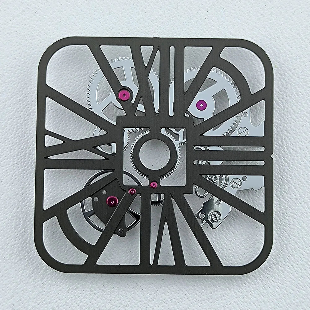 NH70 Dial Hollowed out Dial Square Dial Roma Numeral Dial 27mm No logo fit NH70 movement Repair tools