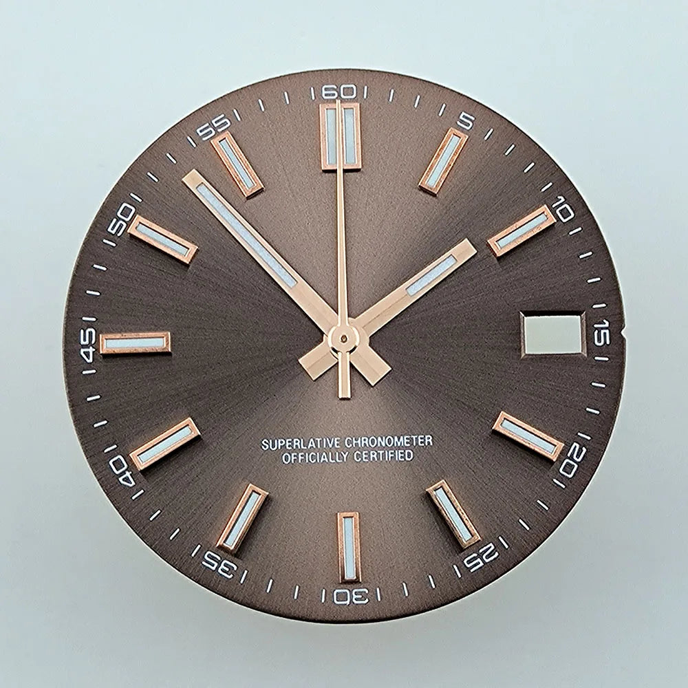 Watch dial NH35 dial Custom logo No logo Blue Luminous 28.5mm dial for NH35 NH36 movement watch accessories