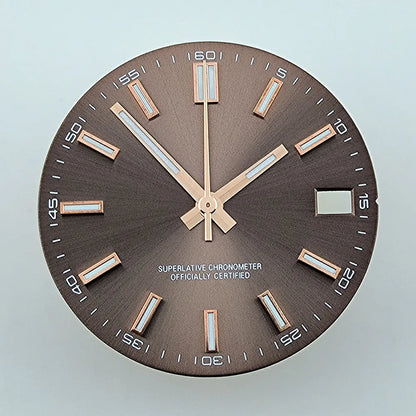 Watch dial NH35 dial Custom logo No logo Blue Luminous 28.5mm dial for NH35 NH36 movement watch accessories