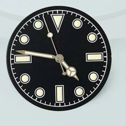 NH35 dial NH36 dial 28.5mm retro dial green luminous dial, suitable for repairing NH35 NH36 movement watch accessories tools