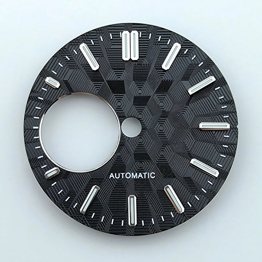 NH38 dial Custom Logo 28.5mm watch dial green luminous dial Suitable for NH38 movement watch accessories Watch repair tools