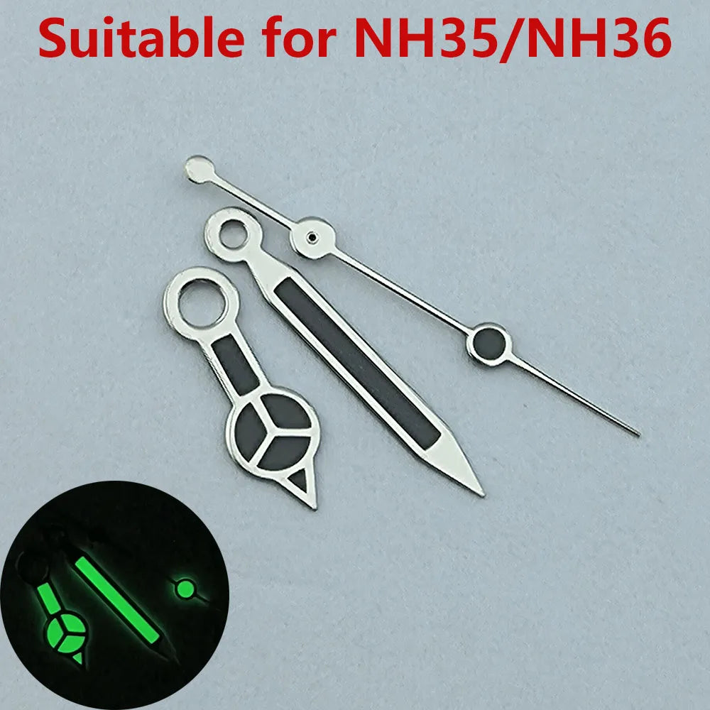 Watch hands N H35 hands N H36 hands Green luminous watch accessories watch pointer Repair tools