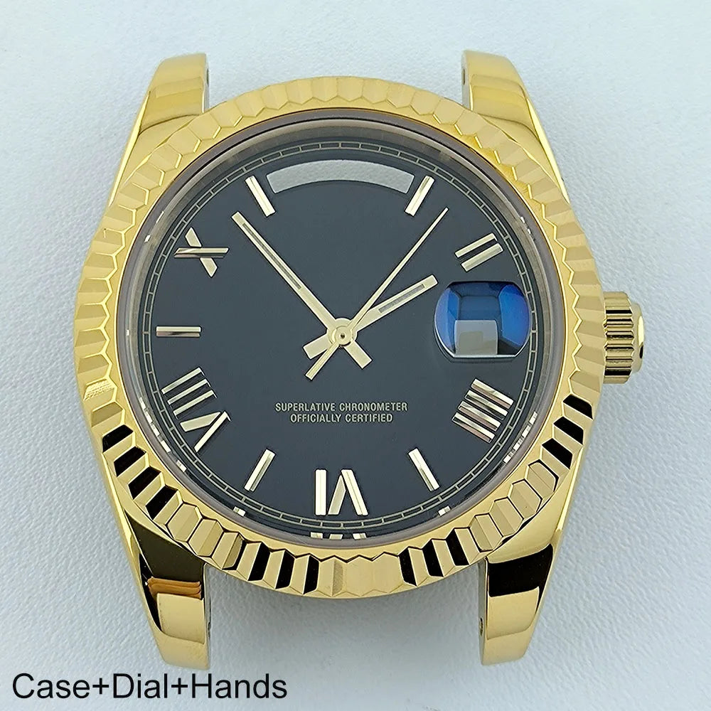 Miyota8285 Case Watch Case Men's Automatic Watch 41mm Stainless Steel Sapphire Glass Fit Miyota 8285 Movement Watch Accessories