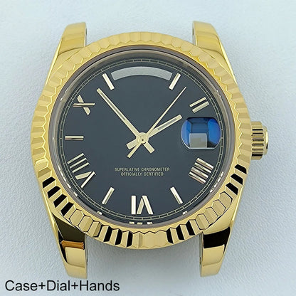 Miyota8285 Case Watch Case Men's Automatic Watch 41mm Stainless Steel Sapphire Glass Fit Miyota 8285 Movement Watch Accessories