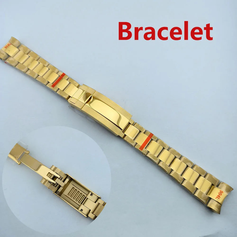 VK63 case Stainless steel high quality Watch case men's chronograph quartz watch suitable for VK63 movement watch accessories