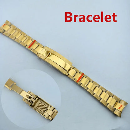 VK63 case Stainless steel high quality Watch case men's chronograph quartz watch suitable for VK63 movement watch accessories