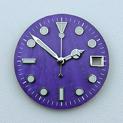 NH35 dial 28.5mm Custom logo luminous Pearl Shell Dial watch dial suitable for NH35 movement watch accessories repair tools