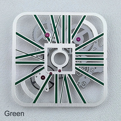 NH70 Dial Hollowed out Dial Square Dial Roma Numeral Dial 27mm No logo fit NH70 movement Repair tools