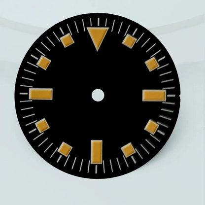 NH35 dial NH36 dial 28.5mm retro dial green luminous dial, suitable for repairing NH35 NH36 movement watch accessories tools