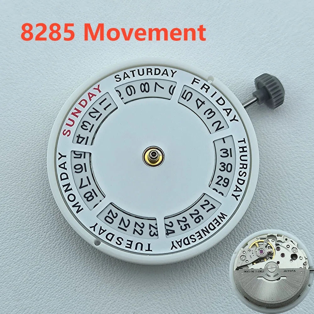 Miyota8285 hands watch case stainless steel men automatic watch sapphire glass suitable for 8285 movement watch accessories