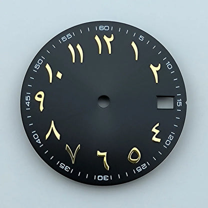 NH35 dial Custom logo 28.5mm Arabic numerals dial No luminous watch dial fit NH35/NH36 movement watch accessories