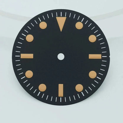 NH35 dial NH36 dial 28.5mm retro dial green luminous dial, suitable for repairing NH35 NH36 movement watch accessories tools