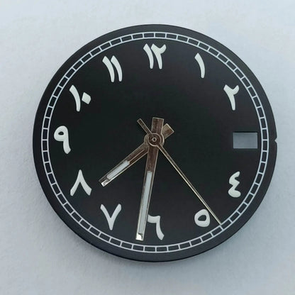 NH35 dial Arabic numeral green luminous dial watch dial suitable for NH35 NH36 movement watch accessories watch repair tools