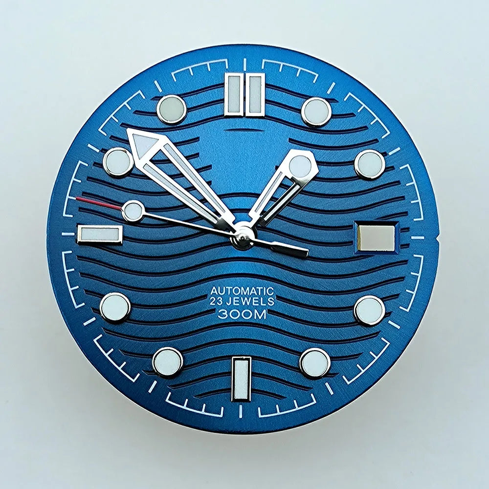 watch dial N H35 dial Custom logo dial 31.0mm blue/green luminous accessories repair tools