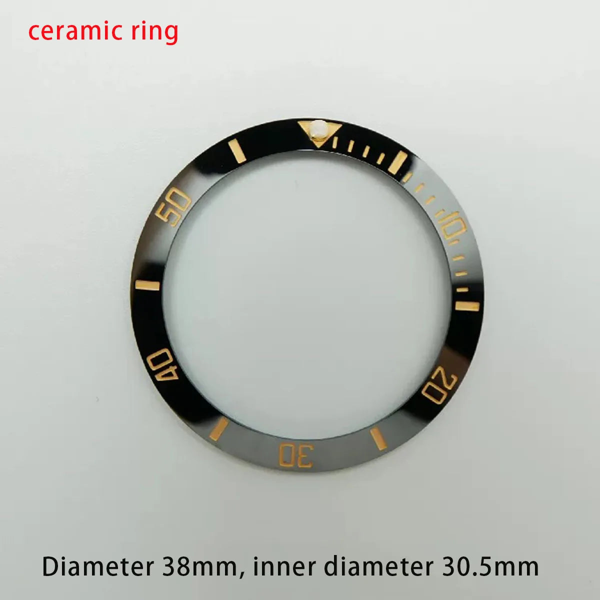 38mm ceramic/aluminium insert bezel high quality green/blue luminous bezel is tilted for 40mm watch case watch repair tools