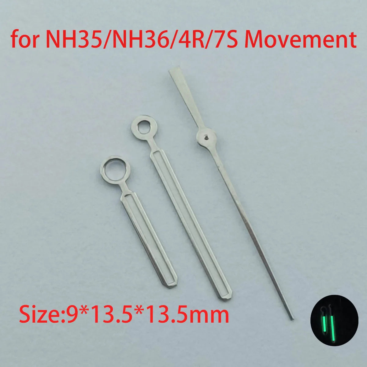 NH35/NH36 hands Watch hands Green luminous second hand watch accessories Repair tools watch
