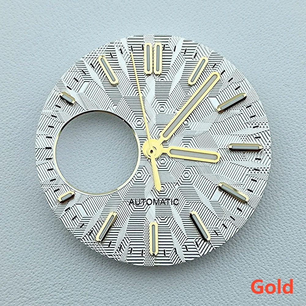 NH38 dial Custom Logo 28.5mm watch dial green luminous dial Suitable for NH38 movement watch accessories Watch repair tools