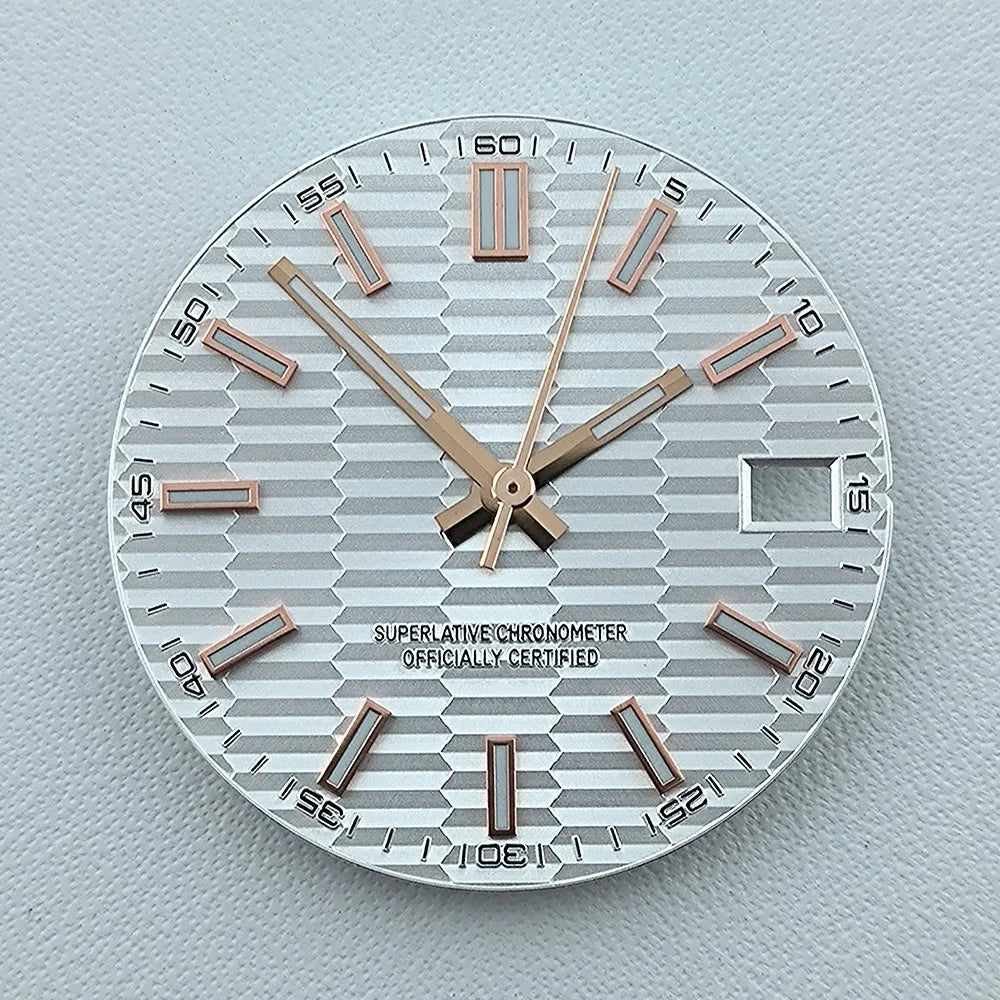 NH35 dial Custom logo No logo Watch dial 28.5mm Blue Luminous dial for NH35 NH36 movement watch accessories