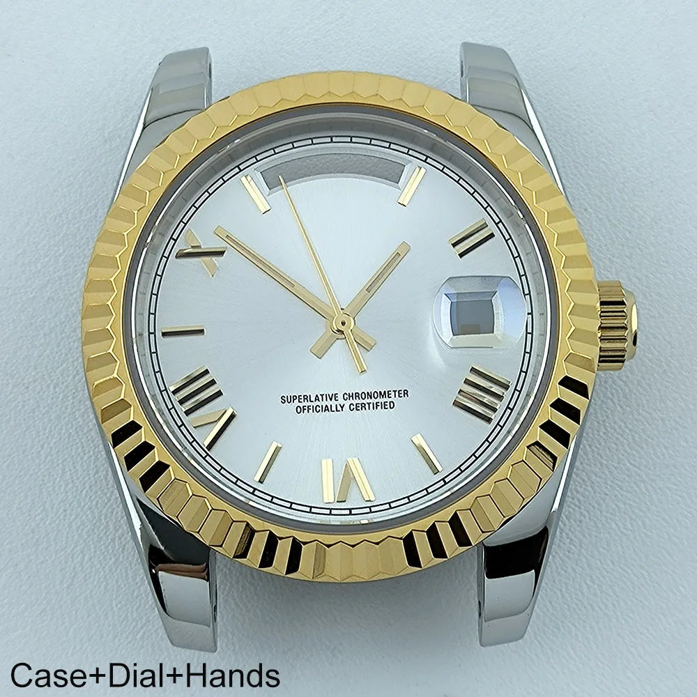 Miyota8285 Case Watch Case Men's Automatic Watch 41mm Stainless Steel Sapphire Glass Fit Miyota 8285 Movement Watch Accessories