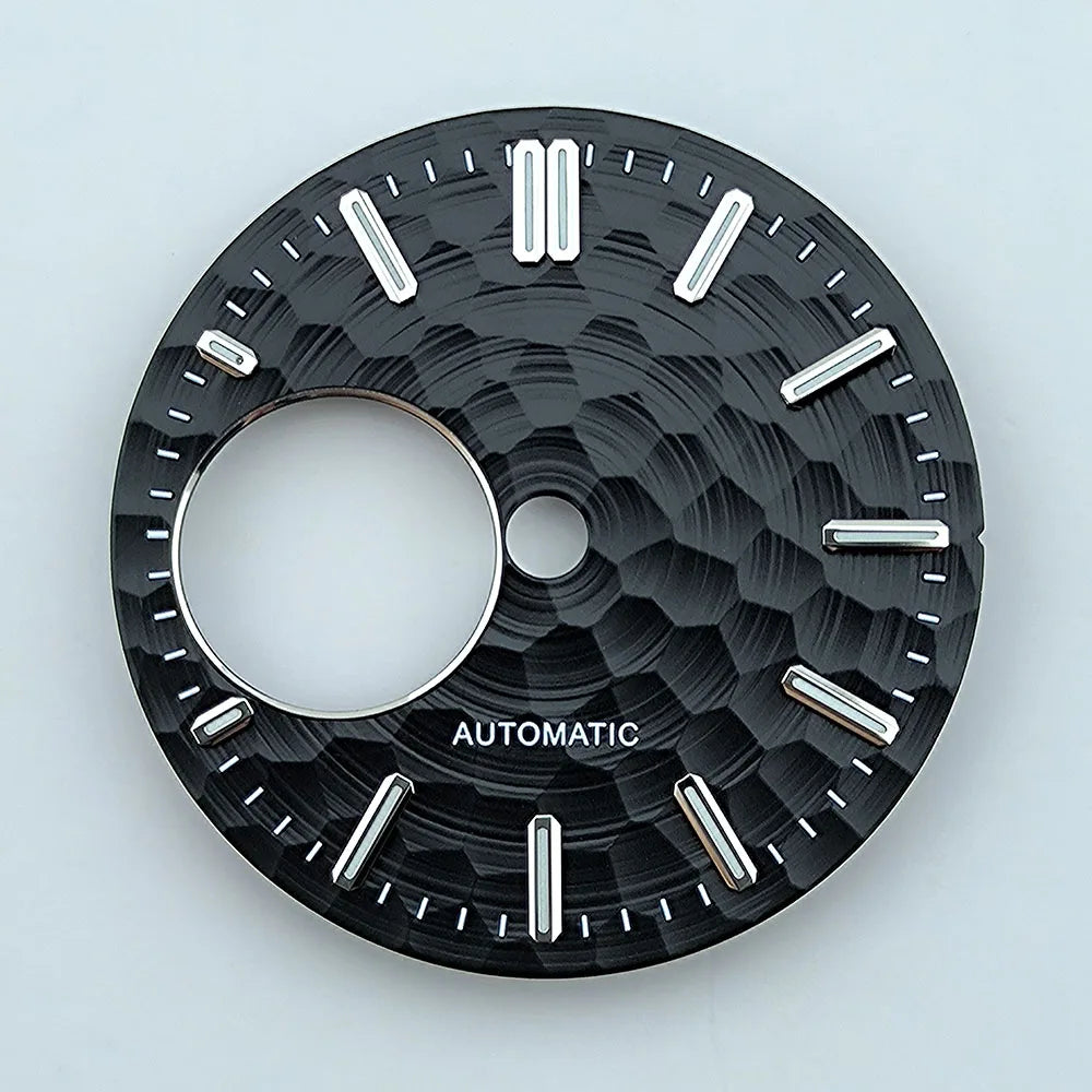 NH38 dial Custom logo watch dial Green luminous 28.5mm suitable for NH38movement watch accessories repair tool