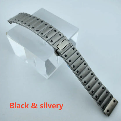 38mm NH35 Watch case Square Dial Roma Dial Watch Case Folding Buckle Square Case Leather strap fit NH35 movement