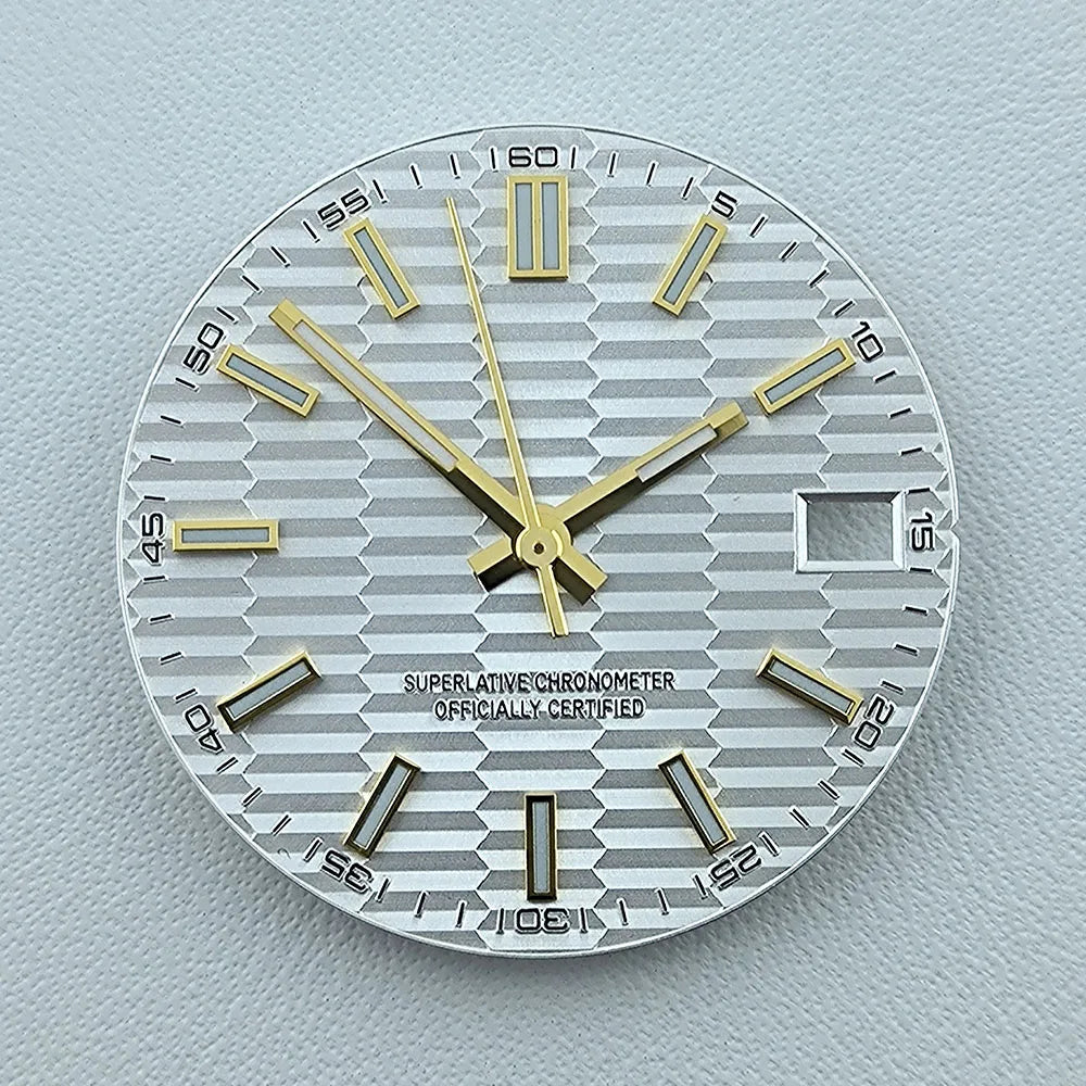 NH35 dial Custom logo No logo Watch dial 28.5mm Blue Luminous dial for NH35 NH36 movement watch accessories