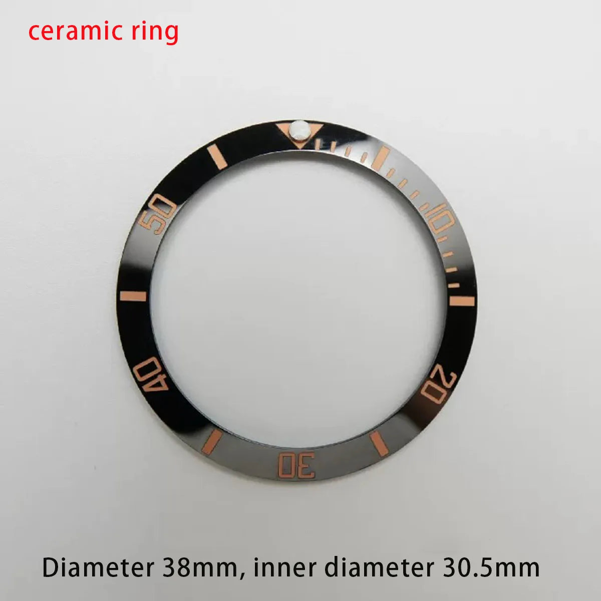38mm ceramic/aluminium insert bezel high quality green/blue luminous bezel is tilted for 40mm watch case watch repair tools